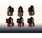 Energy-safe geared gas solenoid valve, designed by Dongz, Germany, single-stroke model, one-inch size